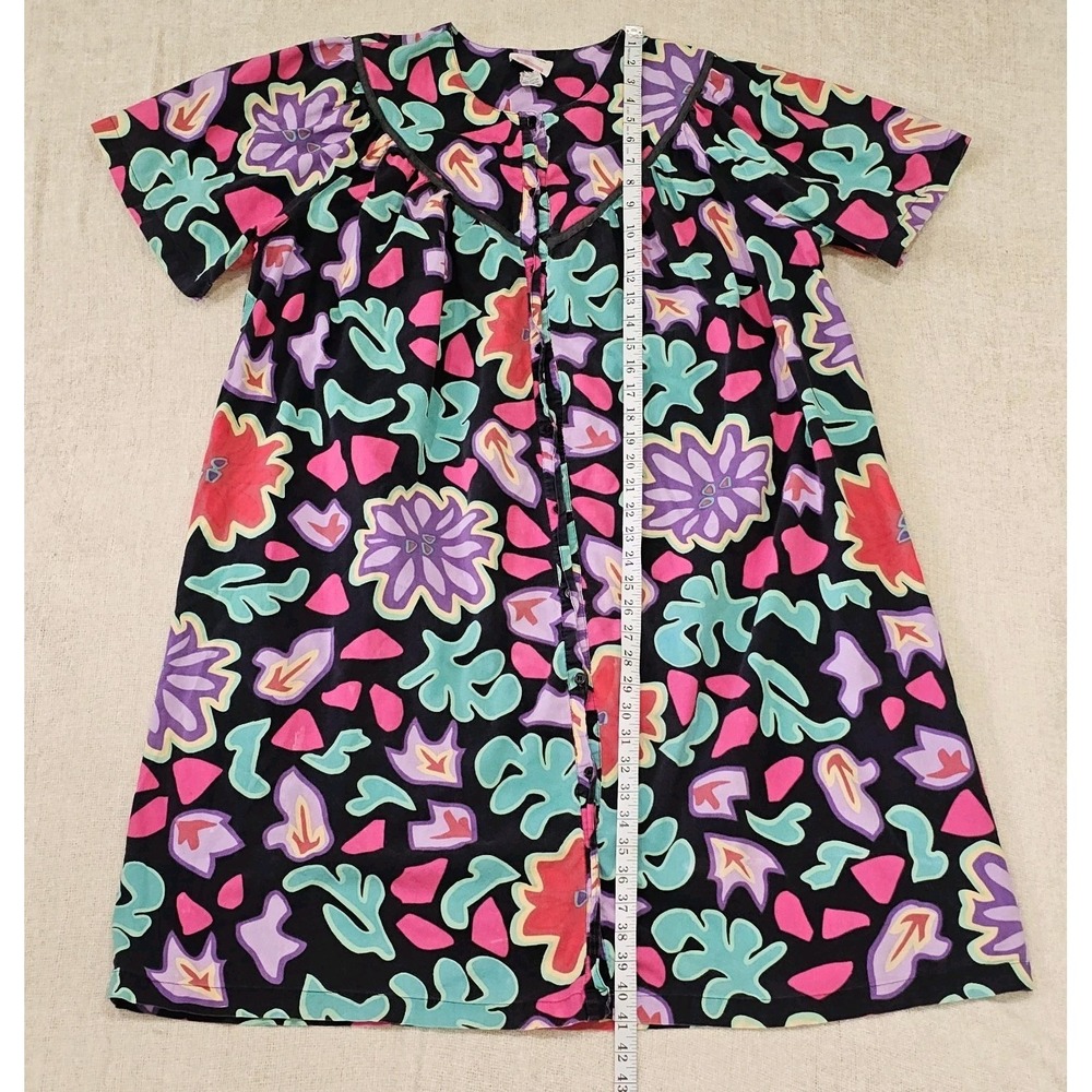 EUC VTG Kelly Reed Tropical Nightgown House Dress Mumu Robe Womens Size 18 - Picture 4 of 9